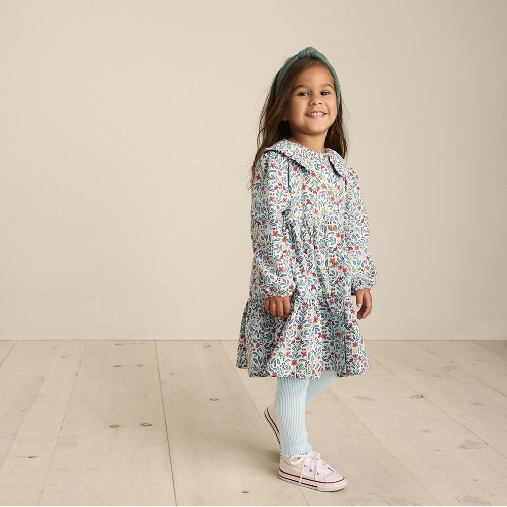 $12 ADD ON Little‎ Co. Floral dress 3M 3-6M shirt dress holiday jamie Kay zara